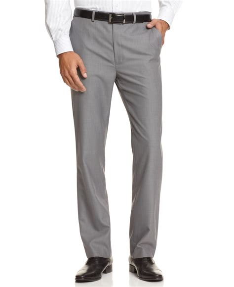 shop calvin klein men's dress pants grey slim|Calvin Klein performance pants men.